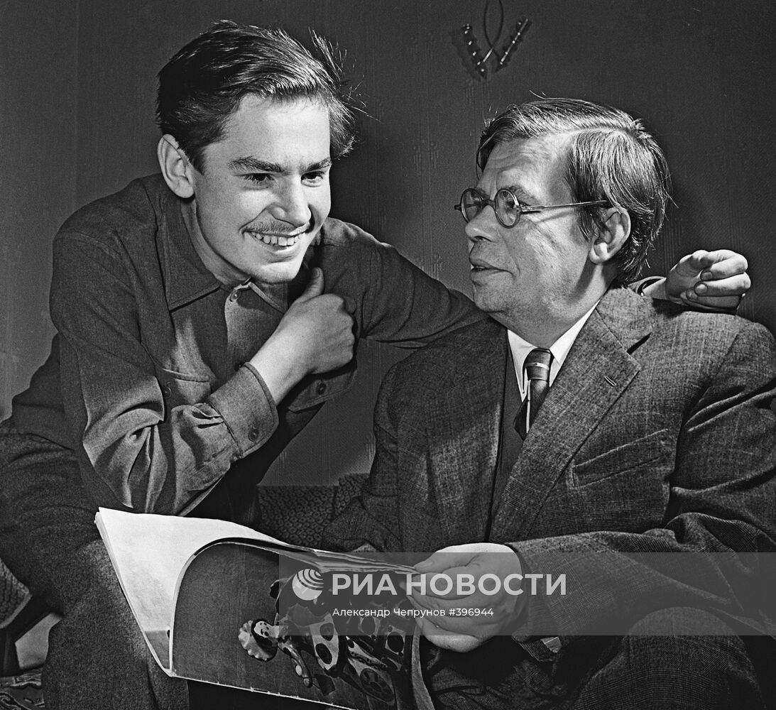 Академик Н.Н.Боголюбов с сыном Павлом