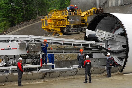 Началось строительство комплекса горных тоннелей в Сочи