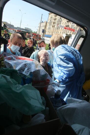 Доктор Лиза оказывает помощь на Павелецком вокзале