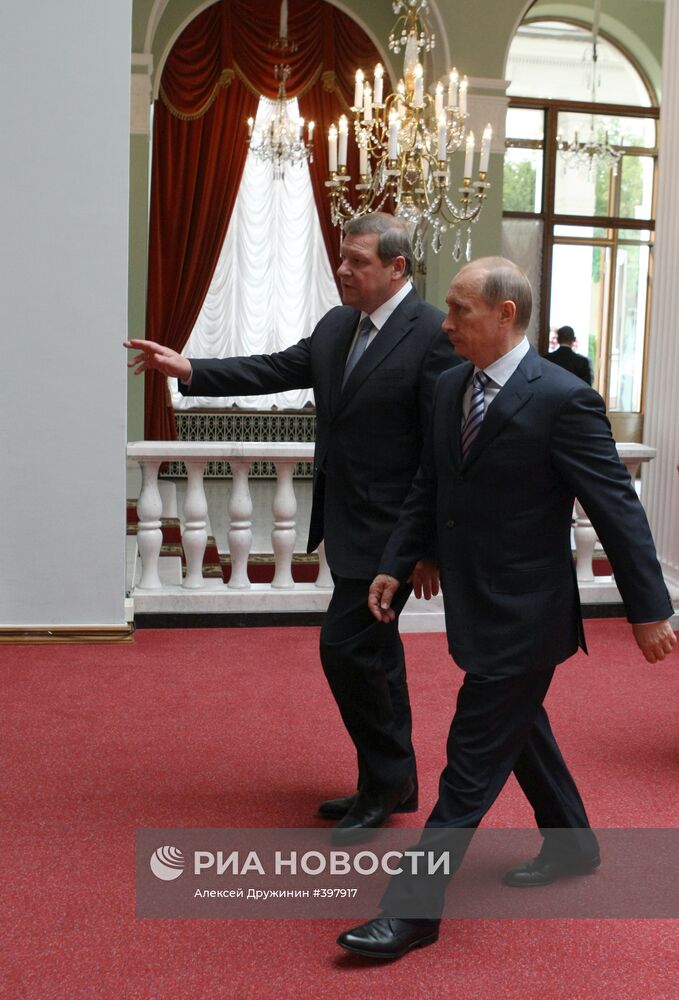 Премьер-министры РФ и Белоруссии В.Путин и С.Сидорский в Минске