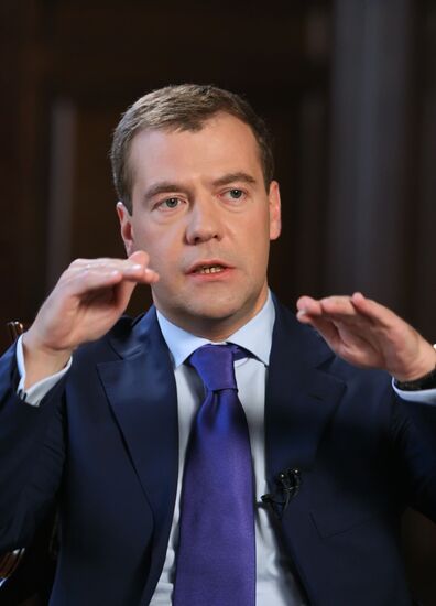 Д.Медведев дал интервью американскому телеканалу "Си-Эн-Би-Си"