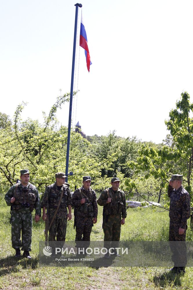 Застава на грузино-южноосетинской границе