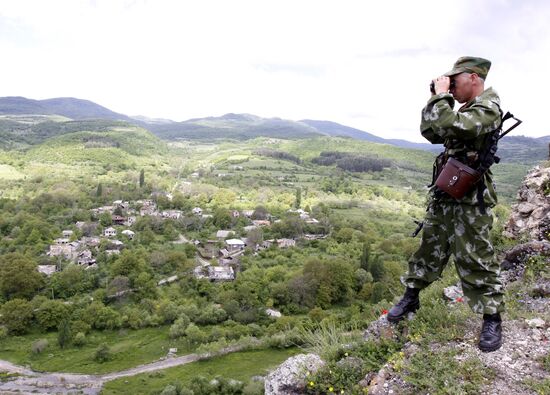 Застава на грузино-южноосетинской границе