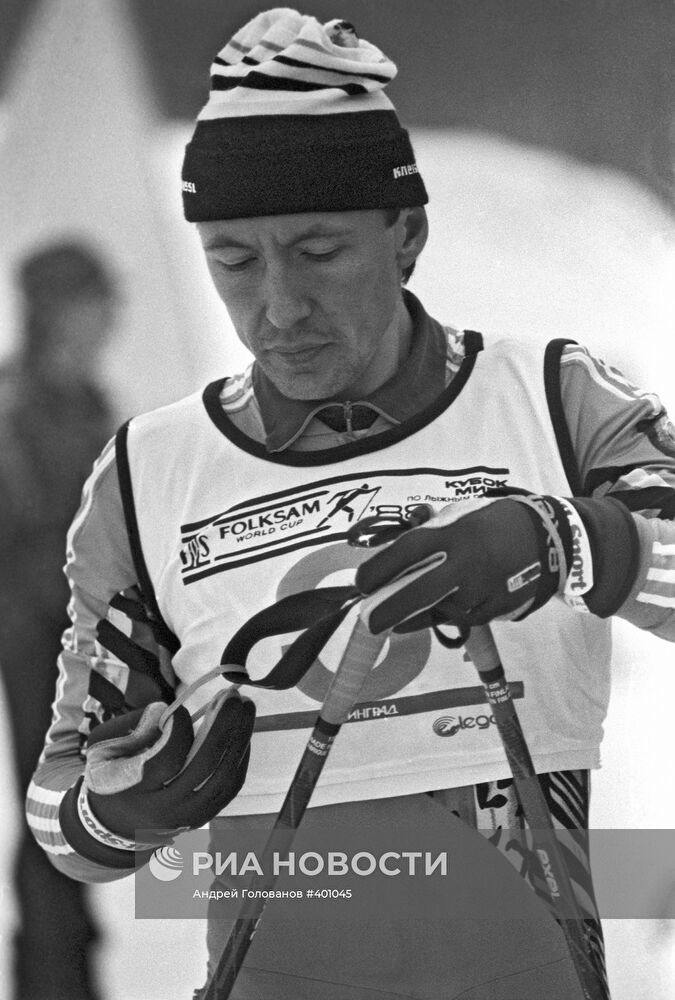 Член сборной команды СССР по лыжным гонкам Алексей Прокуроров