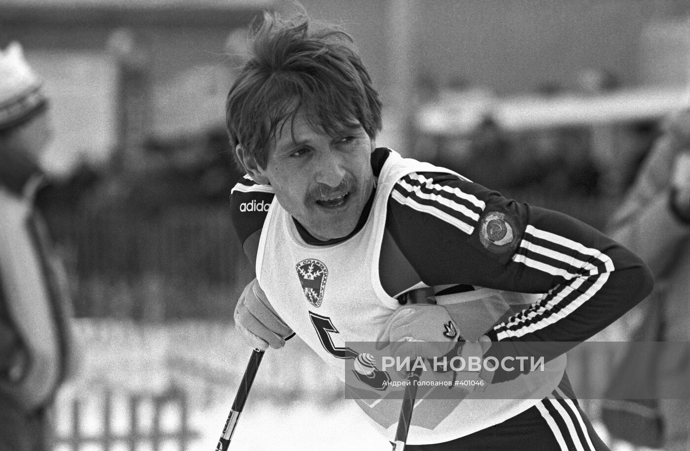 Член сборной команды СССР по лыжным гонкам Владимир Сахнов