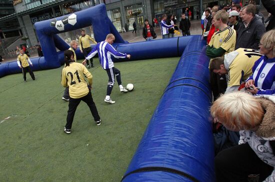 Импровизированный футбольный матч