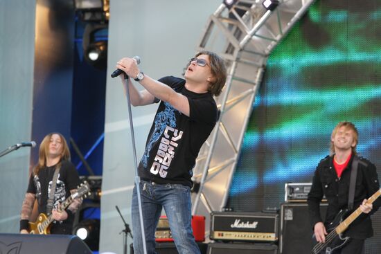 Концерт на Красной площади в День России