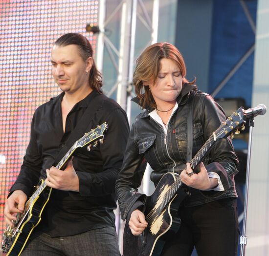 Концерт на Красной площади в День России