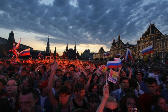 Концерт на Красной площади в День России