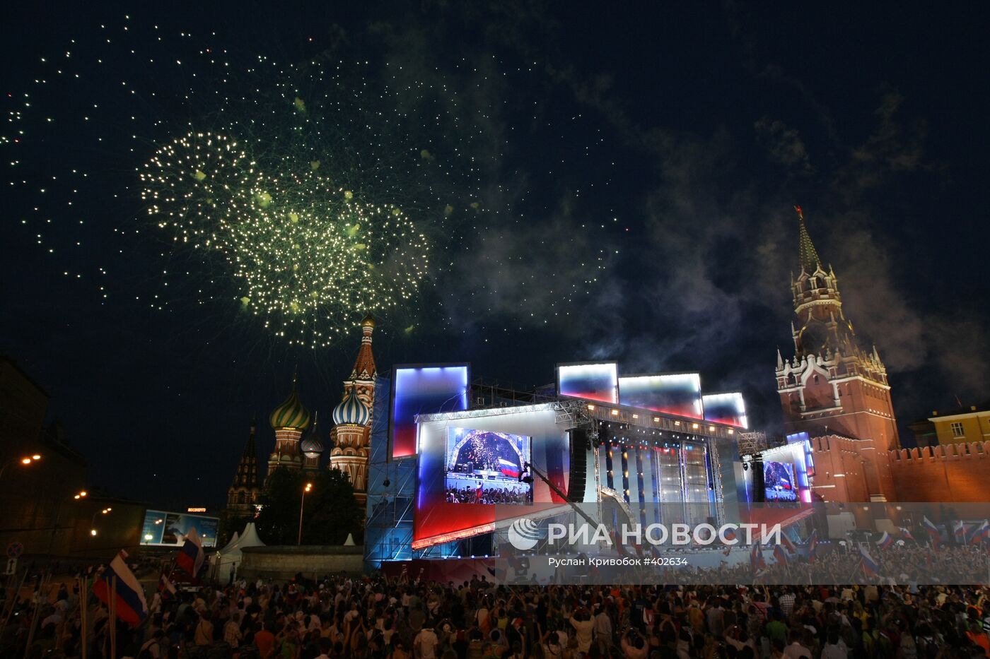 Концерт на Красной площади в День России