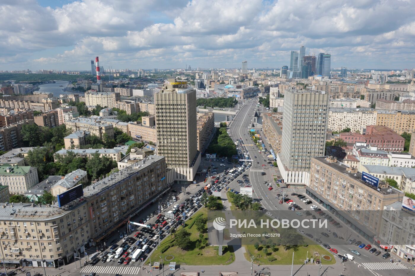 Вид на Москву с крыши здания МИД РФ