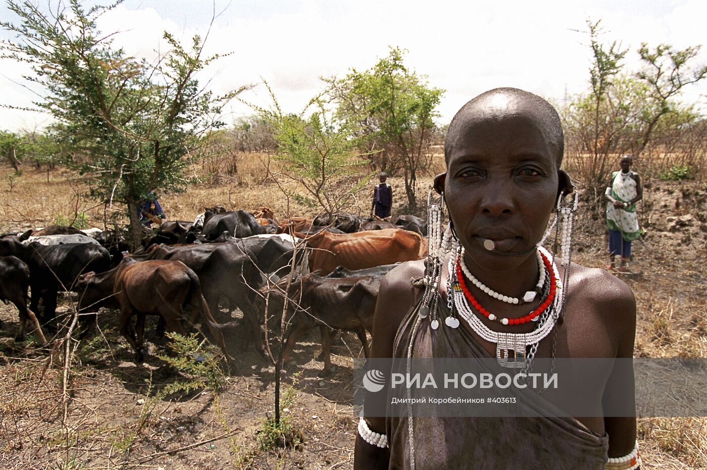 Представительница народности масаи из Танзании