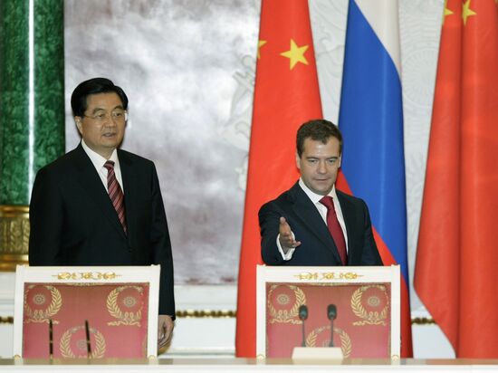 Государственный визит в Россию председателя КНР Ху Цзиньтао