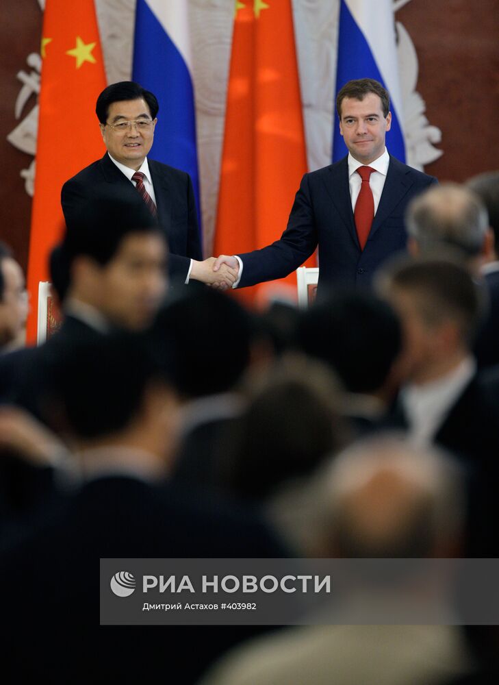 Государственный визит в Россию председателя КНР Ху Цзиньтао