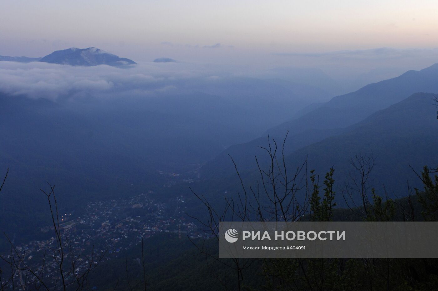 Вид на хребет Аибга в Краснодарском крае