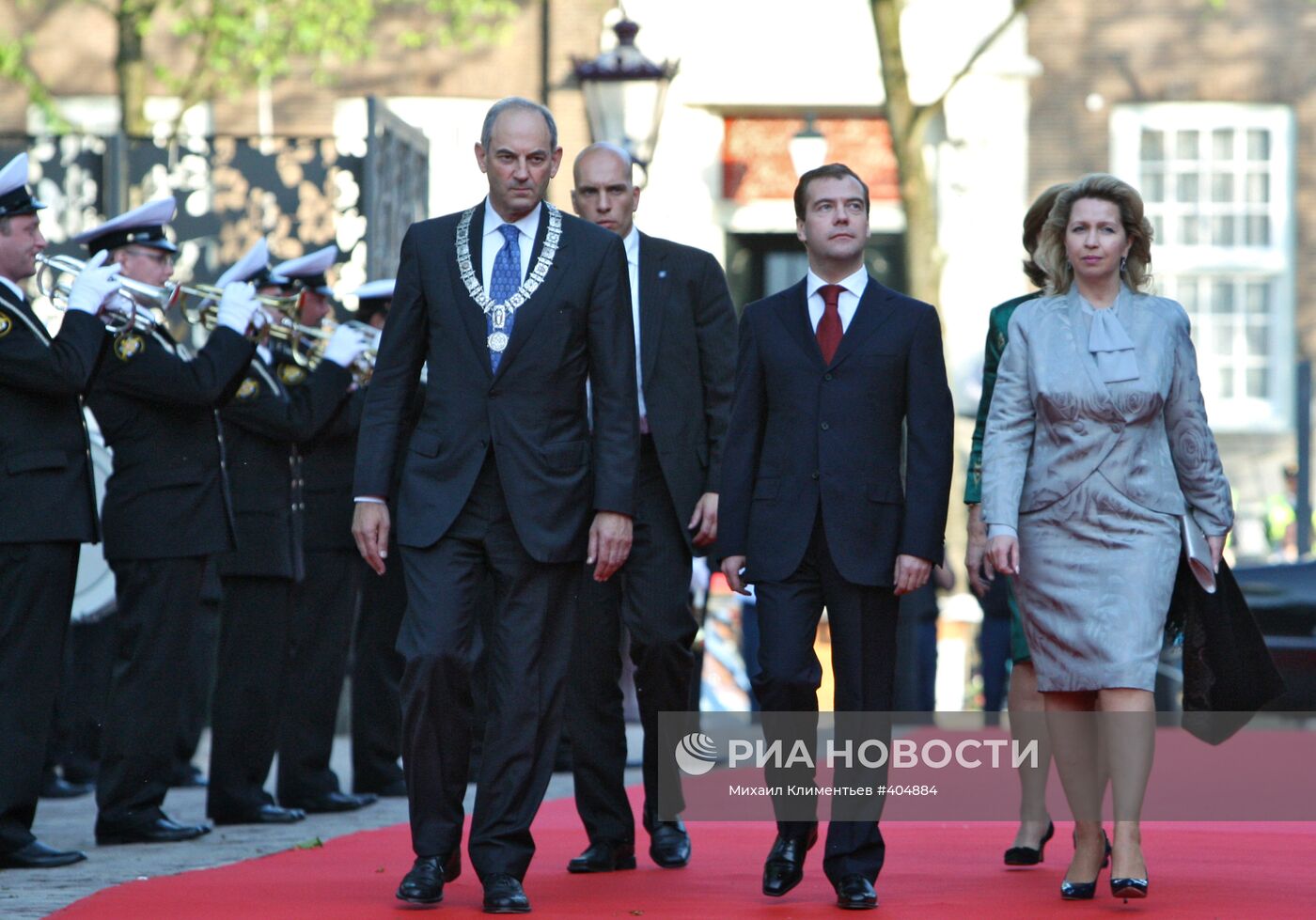 Рабочий визит Д.Медведева и С.Медведевой в Нидерланды