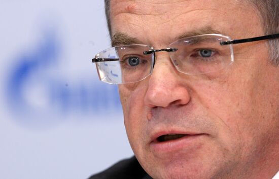 Пресс-конференция А.Медведева в пресс-центре ОАО "Газпром"