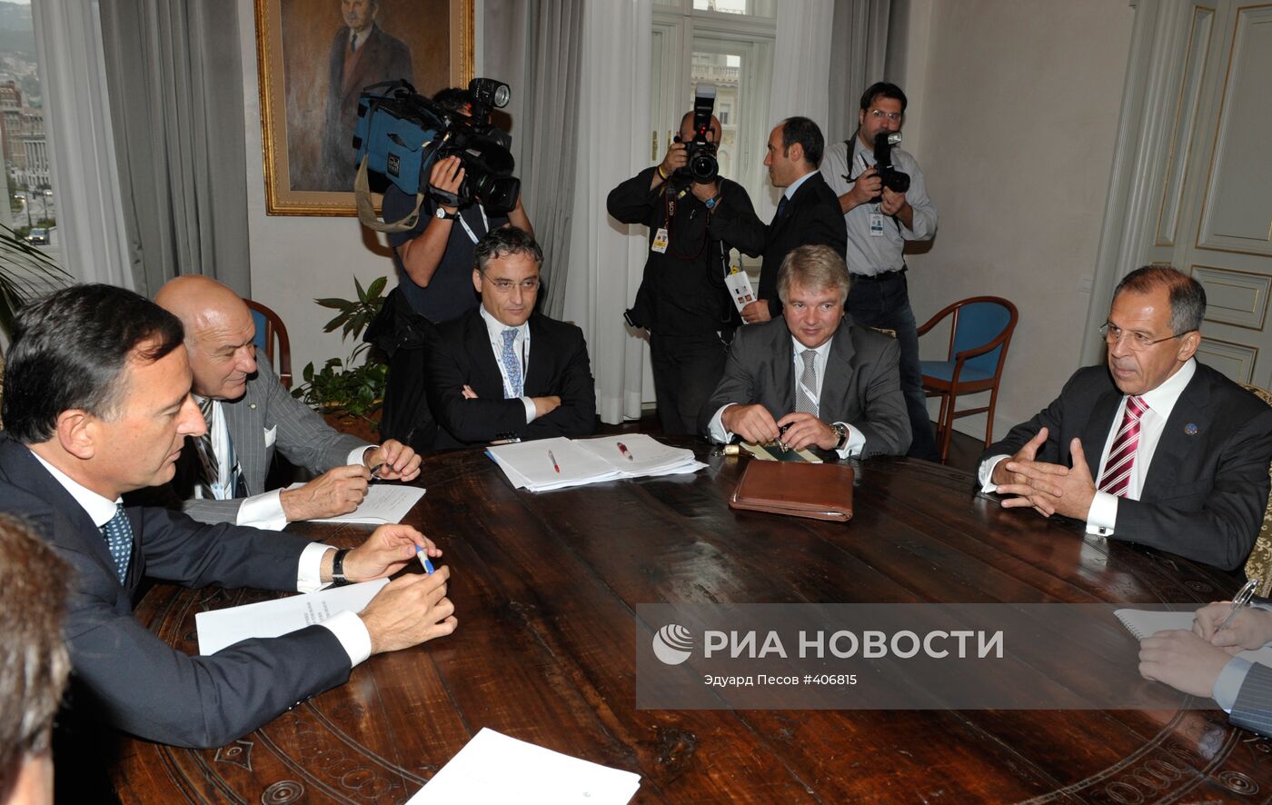 Встречи главы МИД России С. Лаврова в Триесте