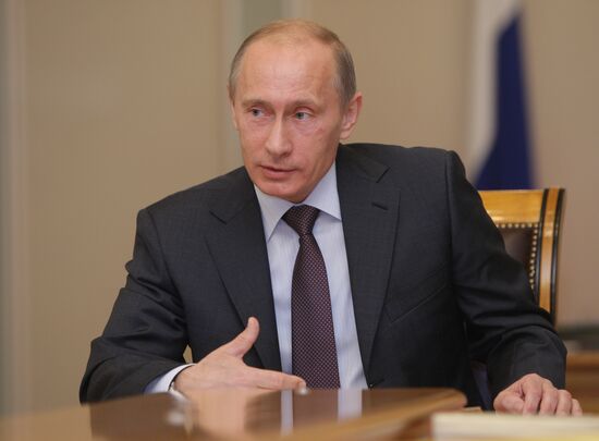 В.Путин провел встречу с лидерами думских фракций в Ново-Огарево