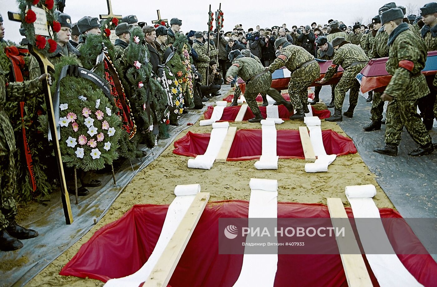 Похороны воинов-десантников в Пскове