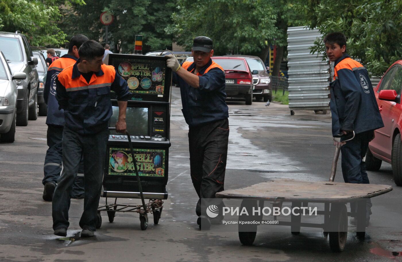 Отправка игровых автоматов на утилизацию