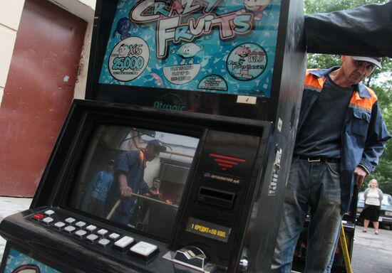 Отправка игровых автоматов на утилизацию