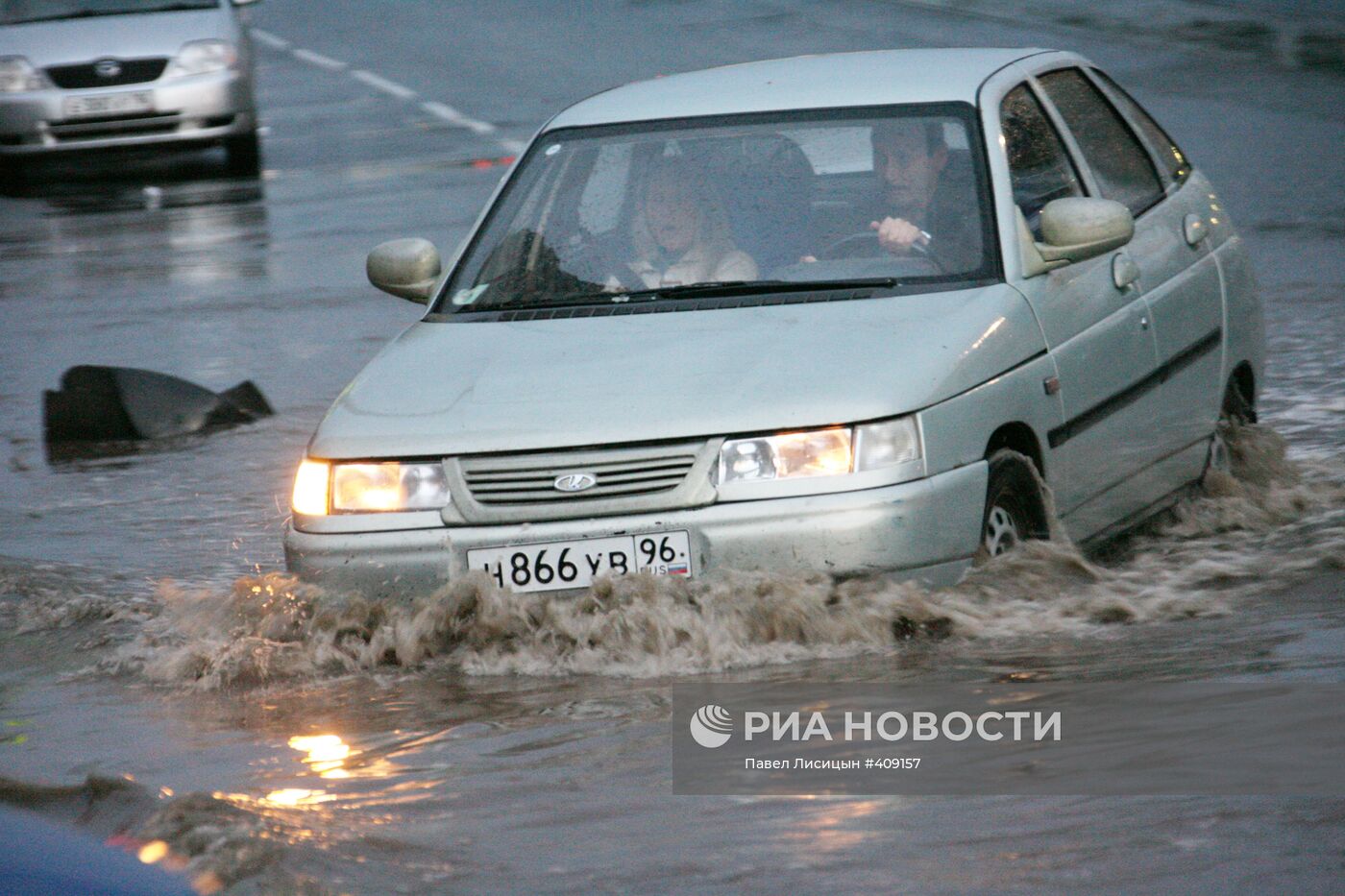 Сильный ливень в Екатеринбурге