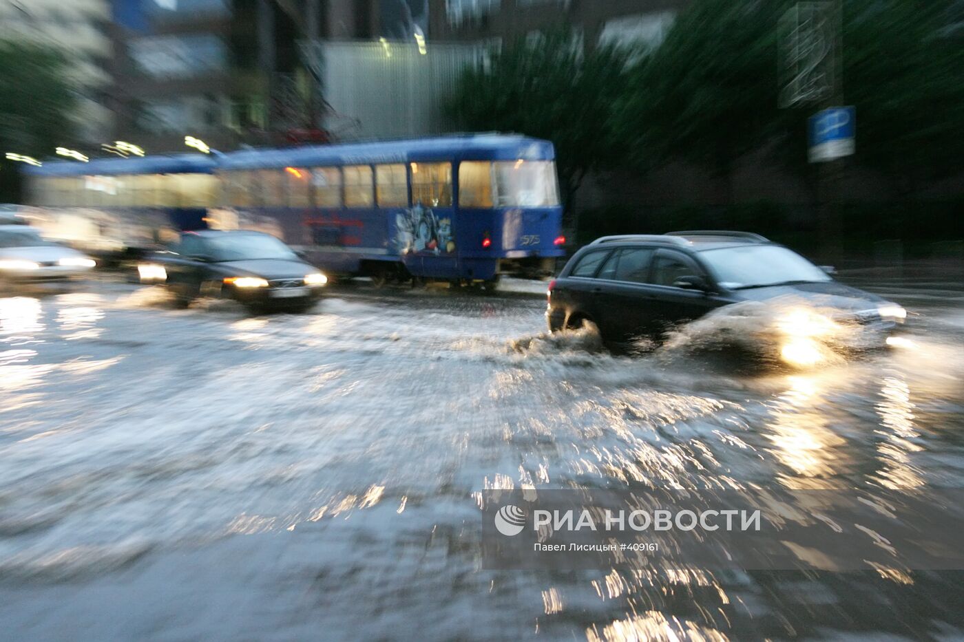 Сильный ливень в Екатеринбурге