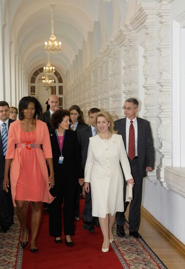 Беседа Светланы Медведевой с Мишель Обама