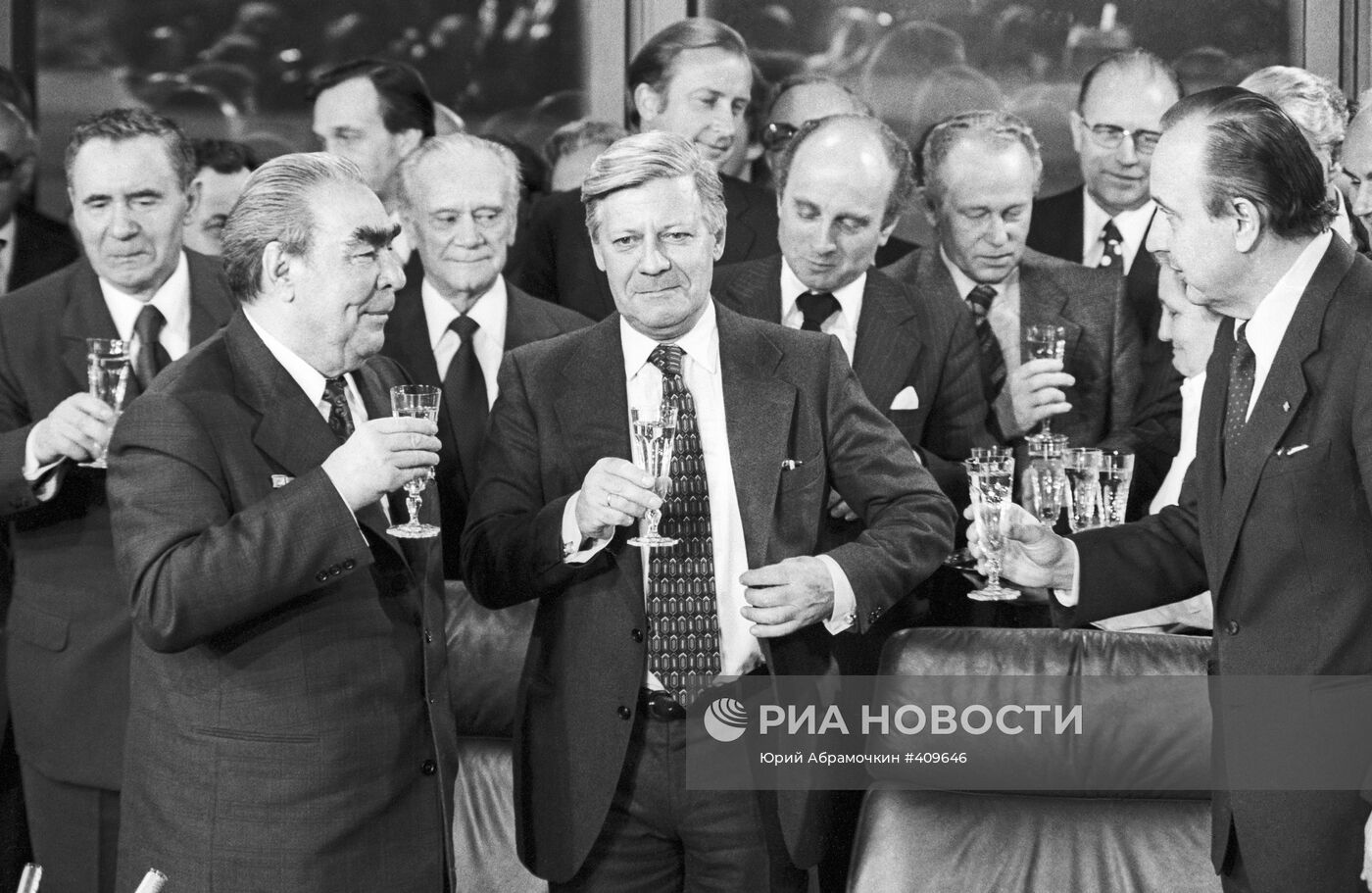 Встреча Л. Брежнева и Г. Шмидта в ФРГ