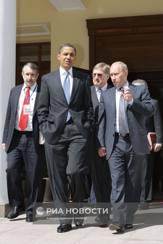 Владимир Путин встретился с президентом США Бараком Обамой