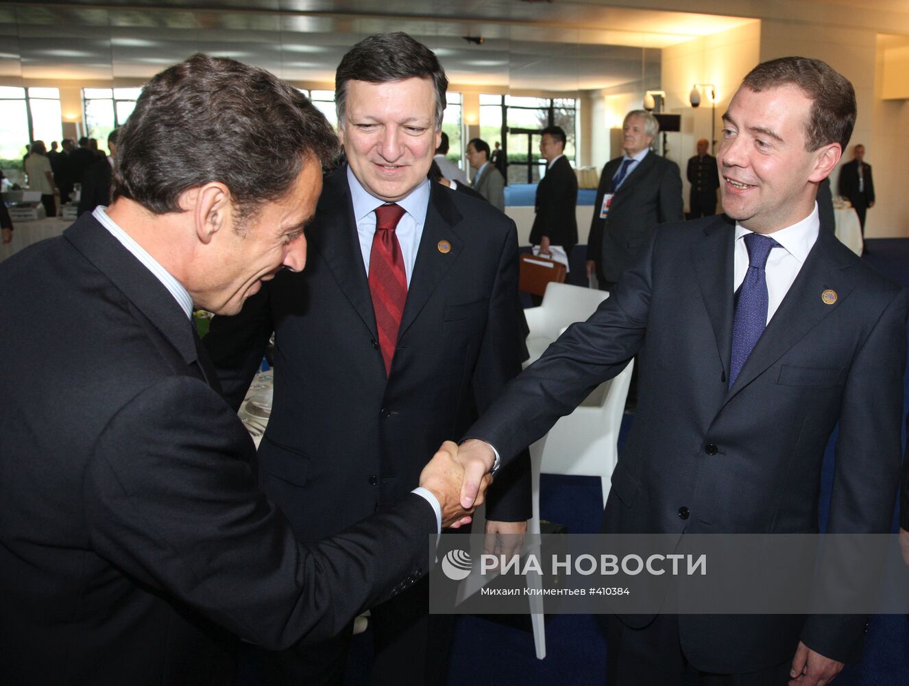 Д.Медведев на саммите "большой восьмерки"-2009