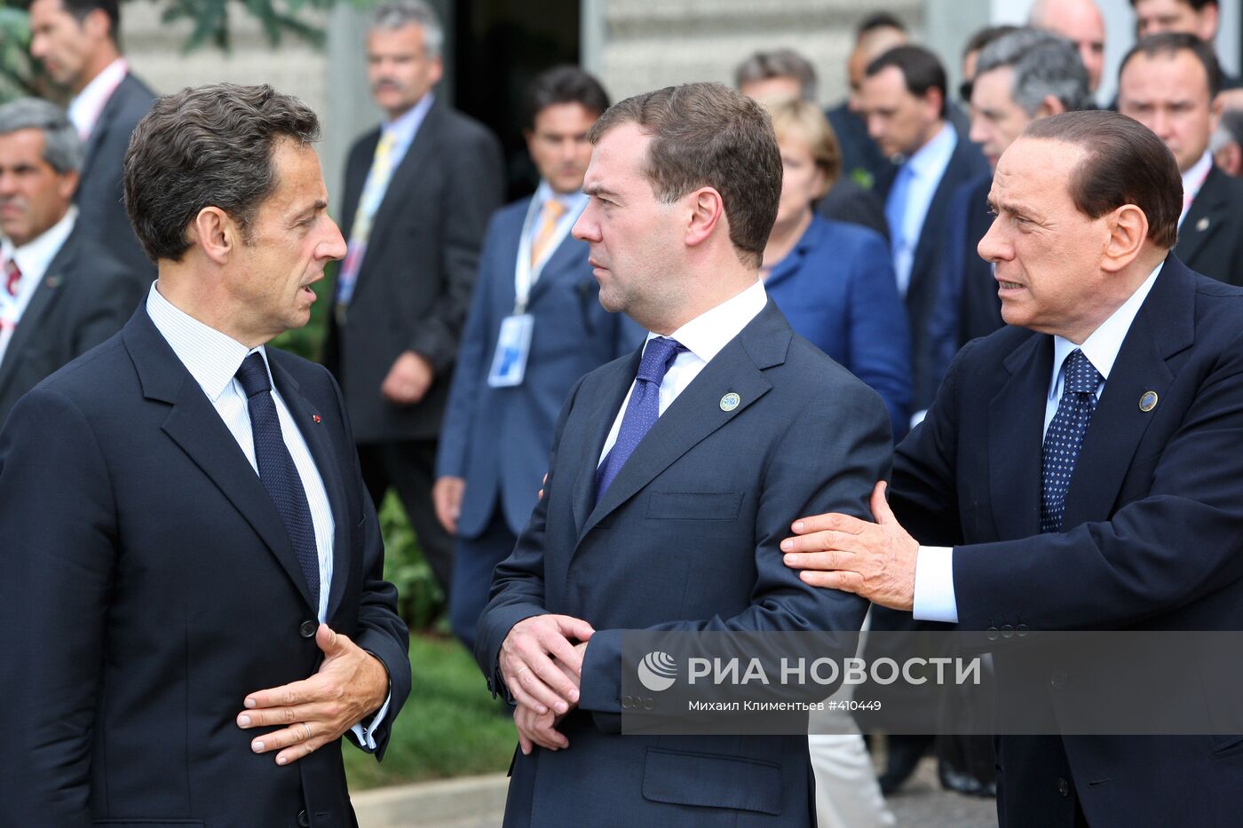 Д.Медведев на саммите "большой восьмерки"-2009