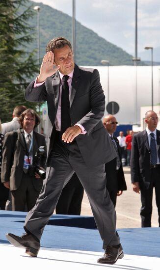 Николя Саркози на саммите "Большой восьмерки". День второй