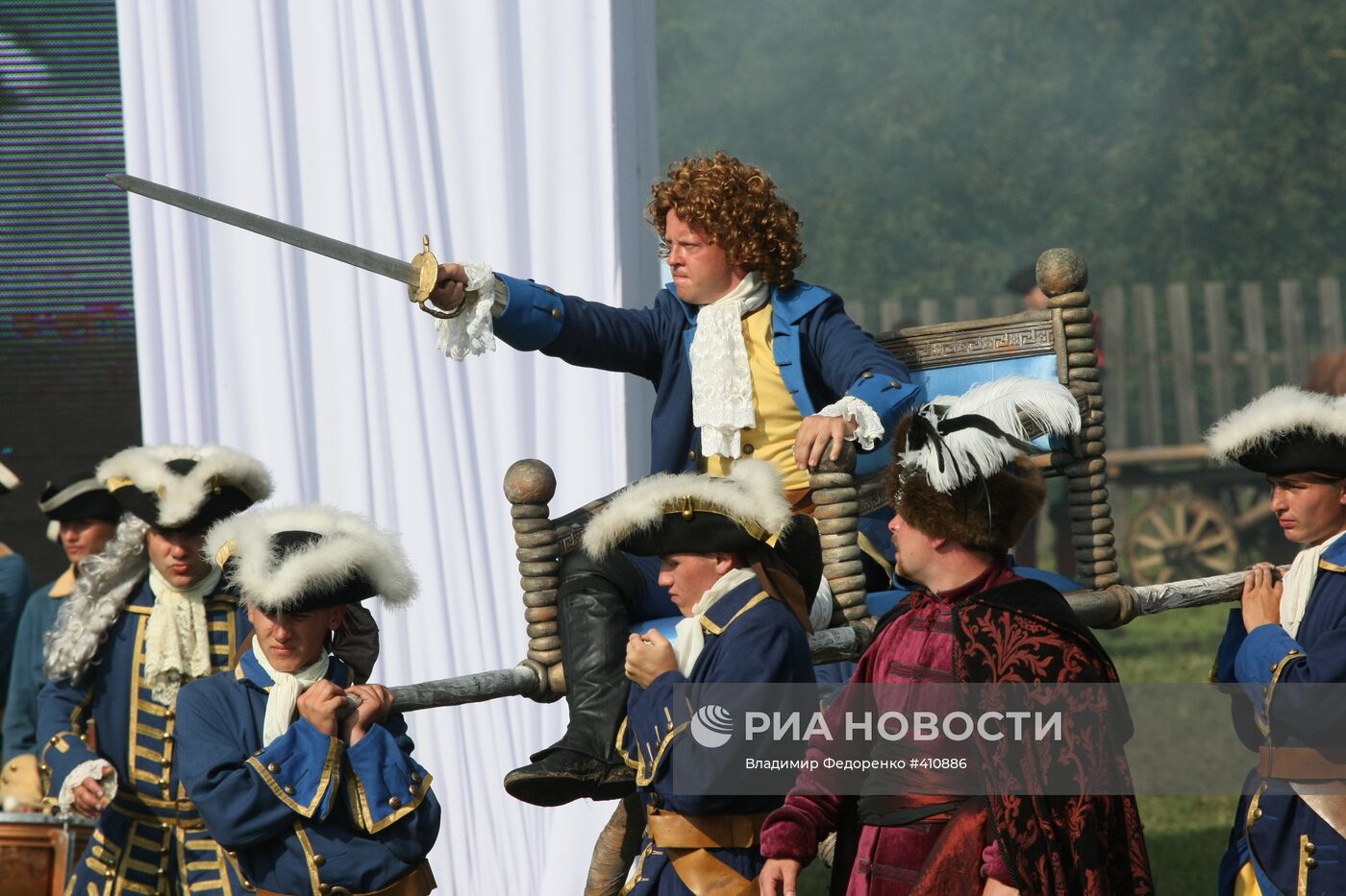 Реконструкция Полтавского сражения в Коломенском