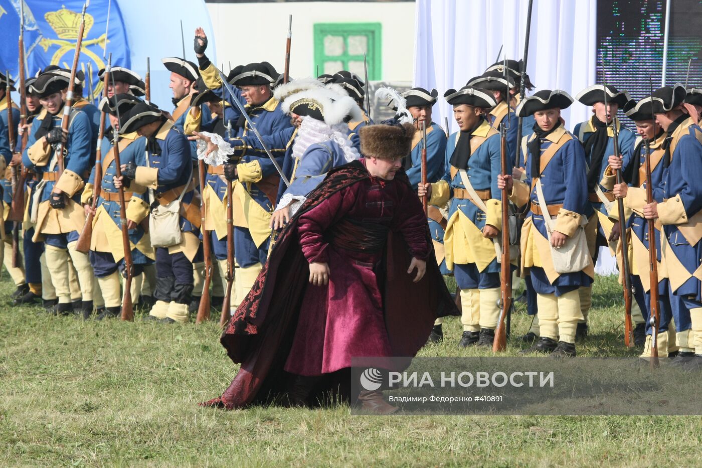 Реконструкция Полтавского сражения в Коломенском