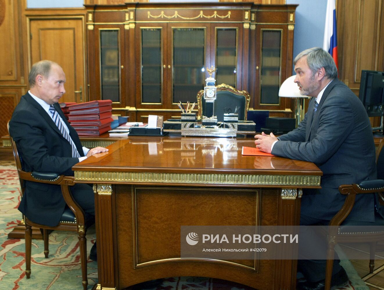 Встреча В.Путина с руководителем ФМБА РФ В.Уйбой