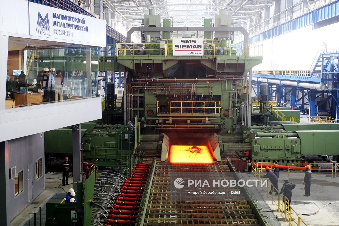 Подготовка к запуску комплекса "Стан-5000" в Магнитогорске