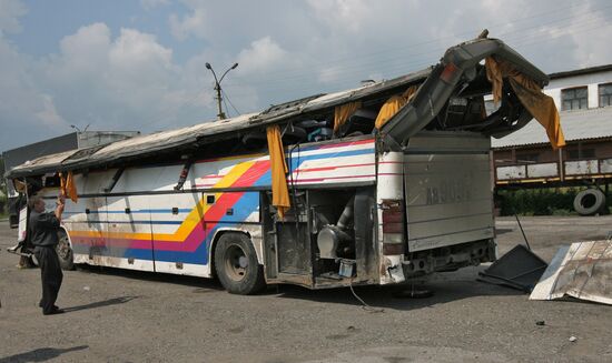 Авария с пассажирским автобусом в Новосибирской области