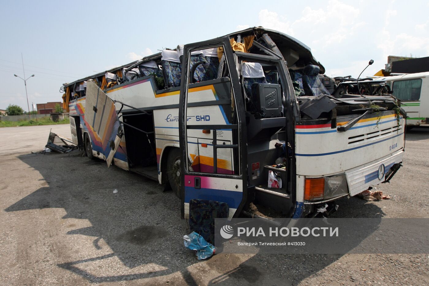 Авария с пассажирским автобусом в Новосибирской области