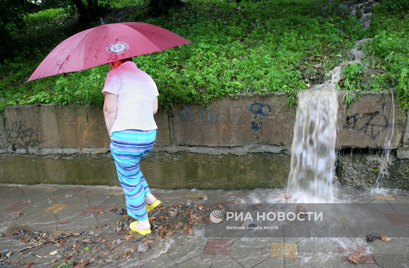 Мощный ливневый циклон во Владивостоке