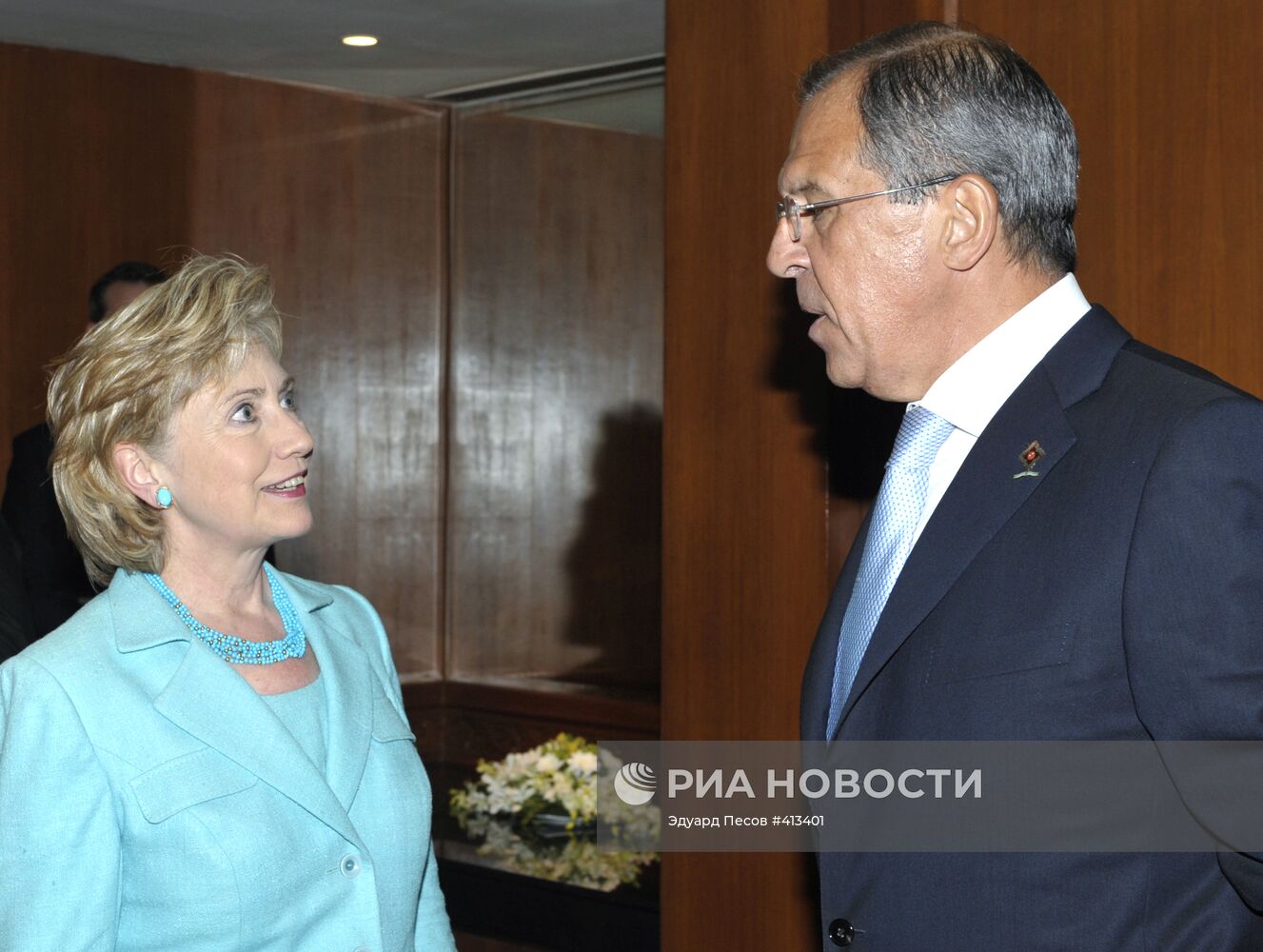 Встреча С.Лаврова и Х.Клинтон на острове Пхукет