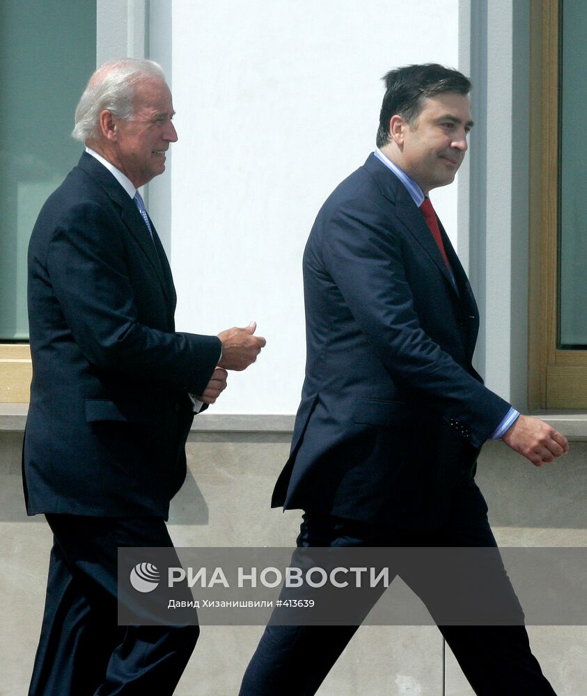 Встреча М. Саакашвили с Дж. Байденом
