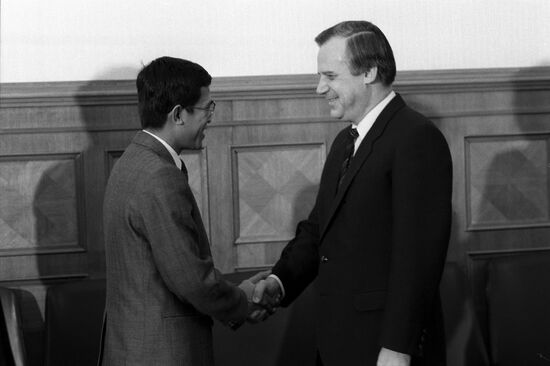 Встреча Н.И.Рыжкова с Хун Сеном