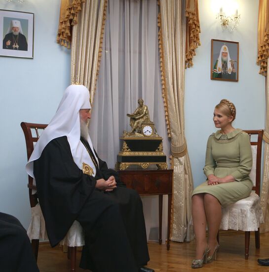 Встреча Ю.Тимошенко и патриарха Кирилла