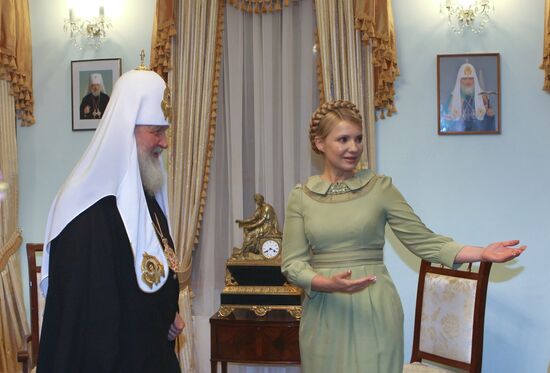 Встреча Ю.Тимошенко и патриарха Кирилла