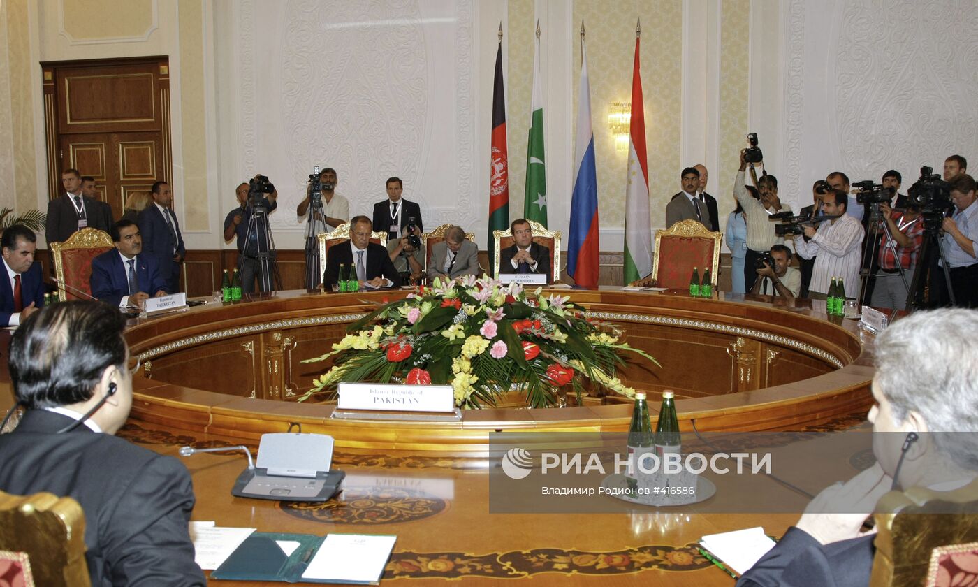 Рабочий визит президента РФ Д.Медведева в Республику Таджикистан