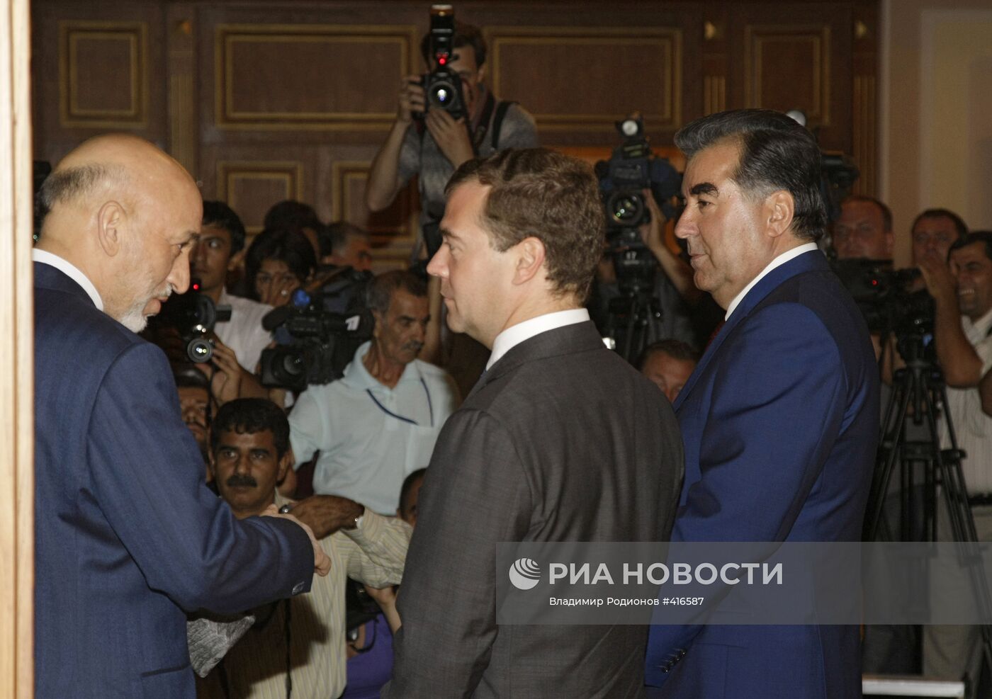 Рабочий визит президента РФ Д. Медведева в Республику Таджикиста