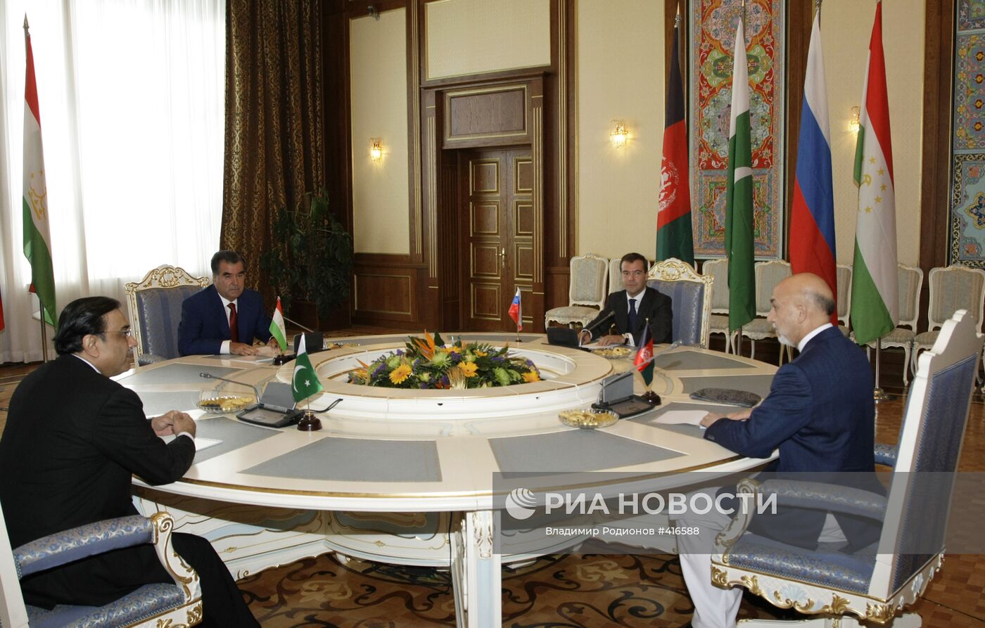 Рабочий визит президента РФ Д.Медведева в Республику Таджикистан