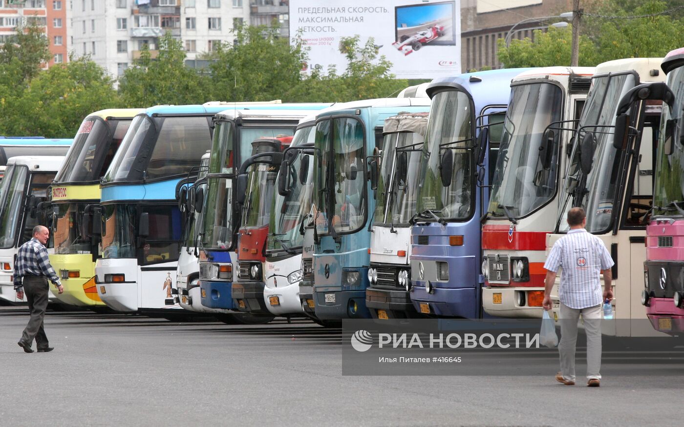 Работа маршрутных такси и автобусов в Москве